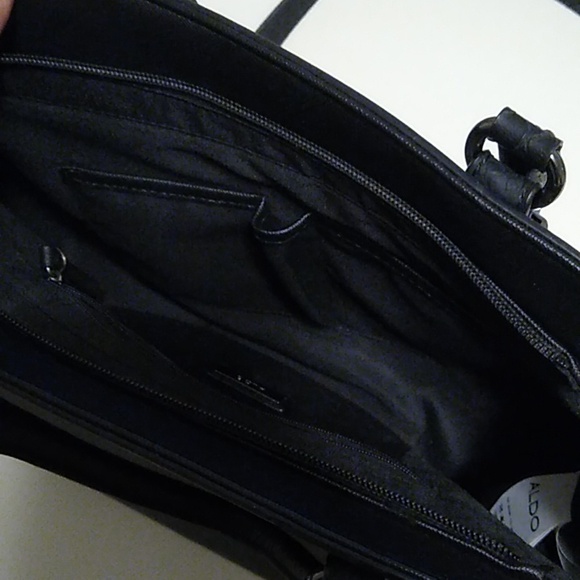 Aldo handbag in gorgeous gunmetal color - Picture 11 of 14